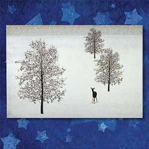  Abbey Press Christmas Blessings Deer Snow Card * 77112T(AU 