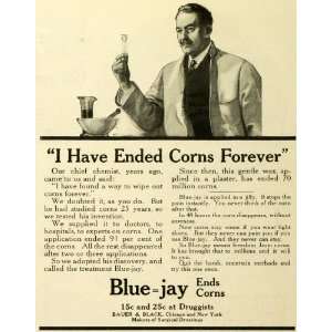   Foot Corns Treatment Laboratories   Original Print Ad