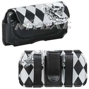   Horizontal Pouch (Skull Wing Argyle Roller Printing) 