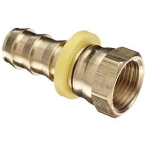    On Swivel Hose Fitting, Connector, 1/2 Barb x 5/8 Dual Seat Flare