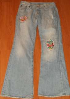 DESCRIPTION LUCKY BUTTON FLY LIL MAGGIE EMBROIDERED PATCHES JEANS 4 