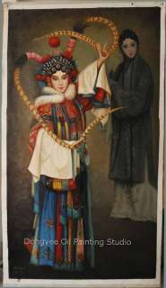 Art Original Oil Painting On Canvas Chinese Beijing opern Series 