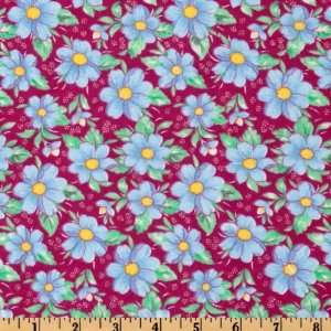  44 Wide Flannel Florals Purple Fabric By The Yard Arts 