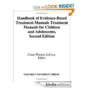 Handbook of Evidence Based Treatment Manuals for Children and 