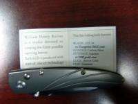 William Henry Westcliff Folder Knife Model B7 BT W/Box & Papers  
