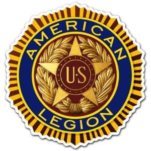  American Legion US Armed Forces Army Seal Sticker 4x4 