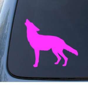 WOLF HOWLING   Dog Coyote   Car, Truck, Notebook, Vinyl Decal Sticker 
