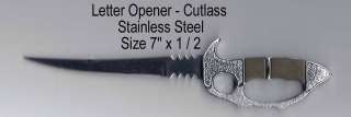 Letter Opener Sword  Stainless Steel 7 Look  