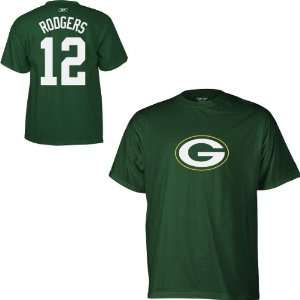   Bay Packers Aaron Rodgers Name & Number T Shirt