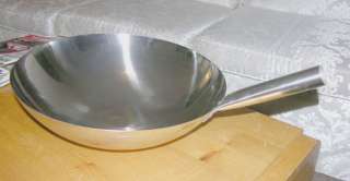 Stainless Steel Wok   14 Mirror Finish   NEW LOW PRICE  