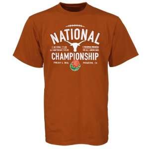   Texas Longhorns Burnt Orange 2006 Rose Bowl T shirt