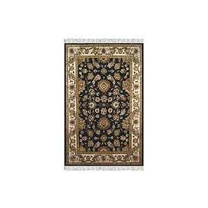 Hand knotted wool rug, Black Magic (4x6.5) 