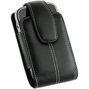  Euro Black Lambskin Leather Vertical Pouch for Palm Treo 