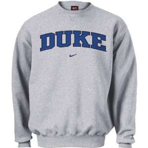 Nike Duke Blue Devils Ash Classic College Crew Sweatshirt  