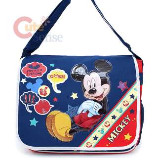 Mickey Mouse School Messenger Bag Diaper Bag Say Cheese  