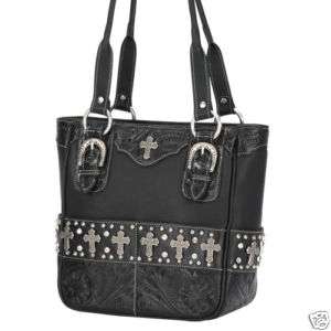American West Rock Star Zip Top Tote Handbag Purse 671893040970  