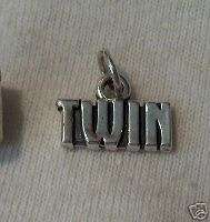 Sterling Silver Twin Twins Baby Sisters Brothers Charm  