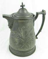 Antique Stimpson Silver Plate Silverplate Water Pitcher  