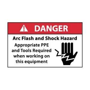 DGA61AP   Danger, Arc Flash and Shock Hazard Appropriate PPE and Tools 