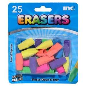  INC Pencil Topper Erasers   Assorted Colors, 25 ct Office 