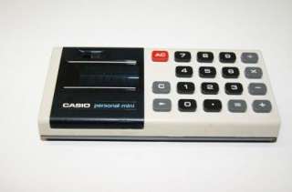 Working Vintage CASIO PERSONAL MINI LED Calculator  
