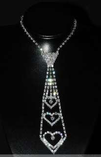Lots 12Strands Stunning Crystal Rhinestone Lady Necklace Tie S
