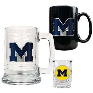  Michigan Wolverines NCAA 15oz Tankard, 15oz Ceramic Mug 