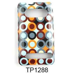  HTC EVO Multi Color Circles and Dots in Rows  Hard Case 