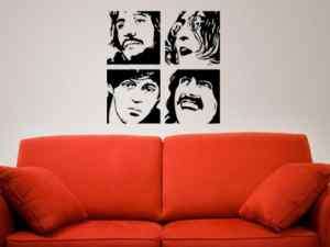 THE BEATLES VINYL WALL DECAL STICKER GOOD FOR ANY ROOM  