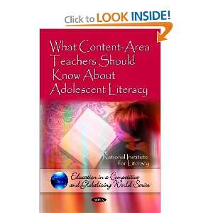 Content Area Teachers Should Know About Adolescent Literacy (Education 