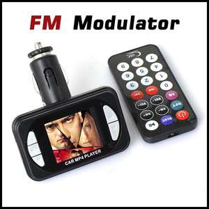LCD Car  MP4 Player FM Transmitter Modulator SD MMC  