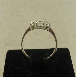 STERLING SILVER ENGAGEMENT RING SOLID 925 SIZE 3.5   10  