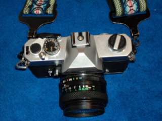 Vintage Fujica ST605 35mm SLR Film Camera w Fugi 35mm Lens + Case 