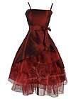 lace swing hem cake prom dresses m red 