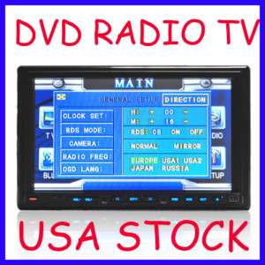 Doube 2 Din In Dash Deck Monitor Car DVD Player IPOD  
