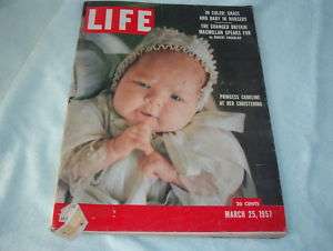 Life, March 25, 1957, Princess Caroline Her Christening  