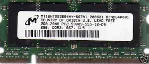 NEW 2GB Acer Aspire One KAV60 / ZG8 NetBook RAM Memory  