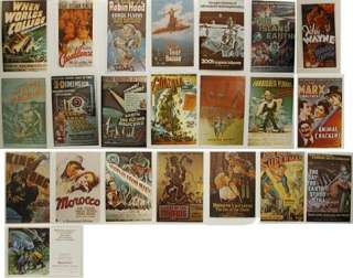 Classic Movie Poster Postcard Set  22 cards  