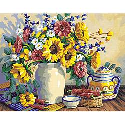 Sunflower Still Life 14x11 Paint by Number Kit  