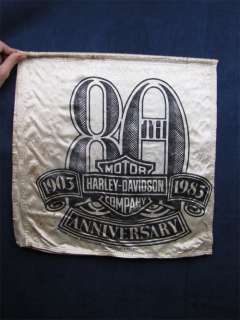 1983 Harley Davidson 80th Anniversary Banner Flag  