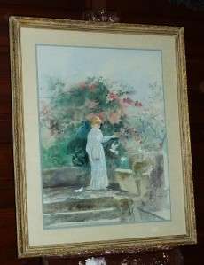 The following auction is for a Vintage Water Color Painting by Artist 