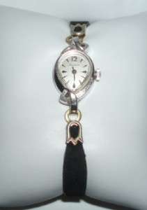 Vintage Bulova Ladies10K Rolled White Gold Plate Watch  