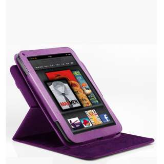 4IN1 Purple for  Kindle Fire 7 360 Degree Leather Case+Film 