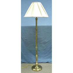 Stiffel Antique Brass Gallery Floor Lamp  