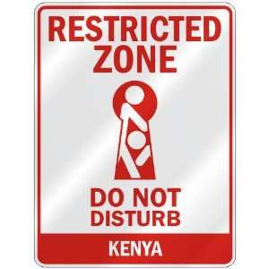   RESTRICTED ZONE DO NOT DISTURB KENYA  PARKING SIGN