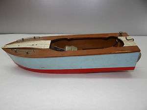 Antique Used Old Small Wood Wooden Made in Japan Model Ship Boat Kit 