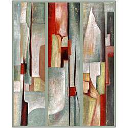 Joval Abstract Triptych Framed Canvas Art  