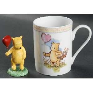   Disney,Porce (To My Valentine) Mug & Figurine Set, Fine China