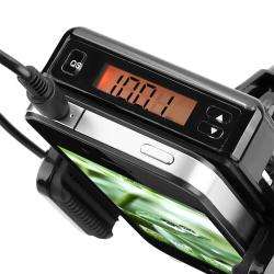 All in One FM Transmitter with 3.5mm Audio Cable and Microphone 