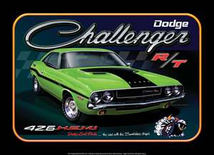 Dodge Challenger RT 426 Hemi Garage Mechanic Tin Sign  